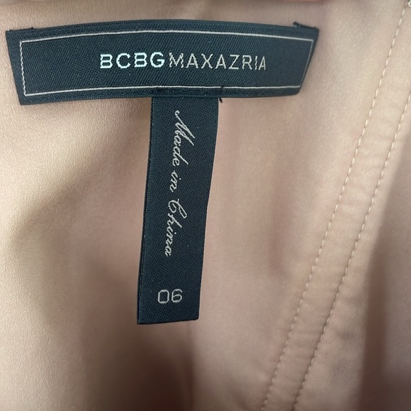 BCBGMAXAZRIA Printed Blue Amber Gown Dress Strapless Sundress Size 6 - Picture 9 of 13